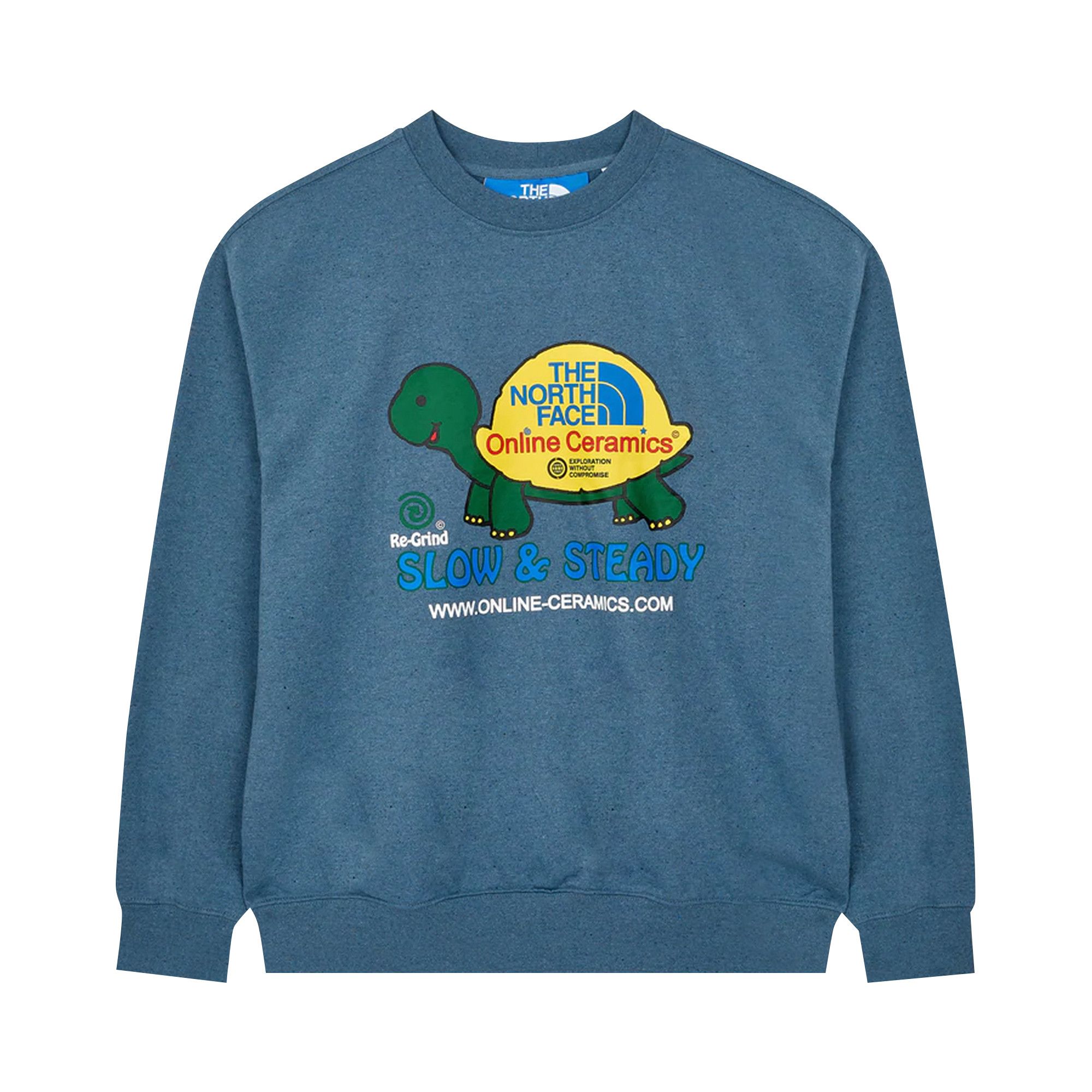 Buy The North Face x Online Ceramics Graphic Crew Sweatshirt Blue Regrind A7UID BLUE REG GOAT CA