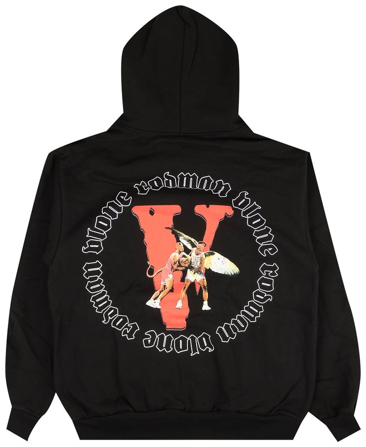 Vlone x Rodman Angel Vs Demon Hoody Black