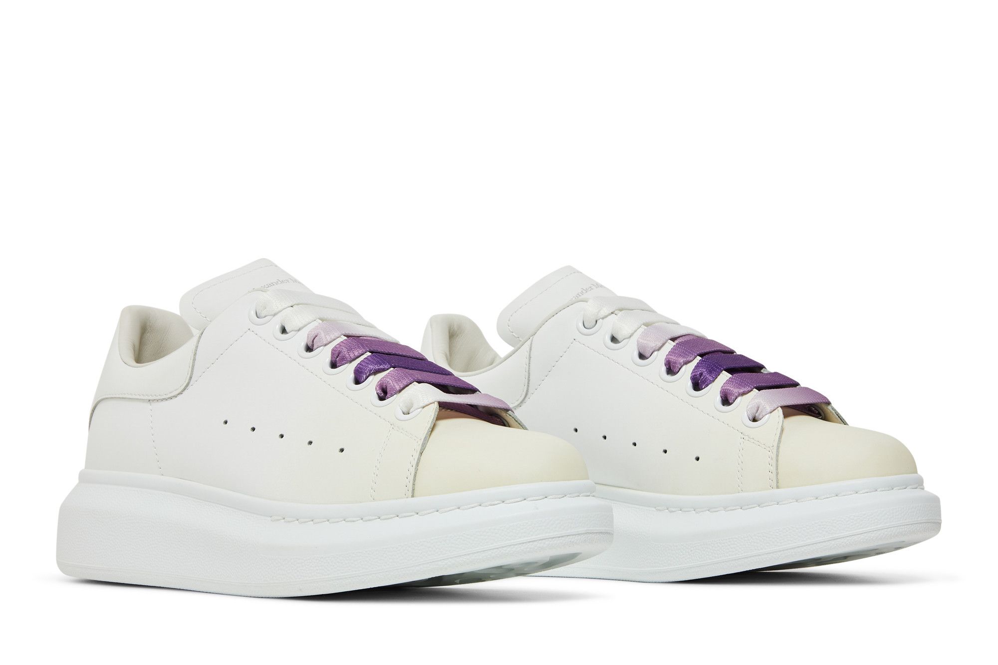 Buy Alexander McQueen Wmns Oversized Sneaker White Violet 650791 WHZ4N 9104 GOAT