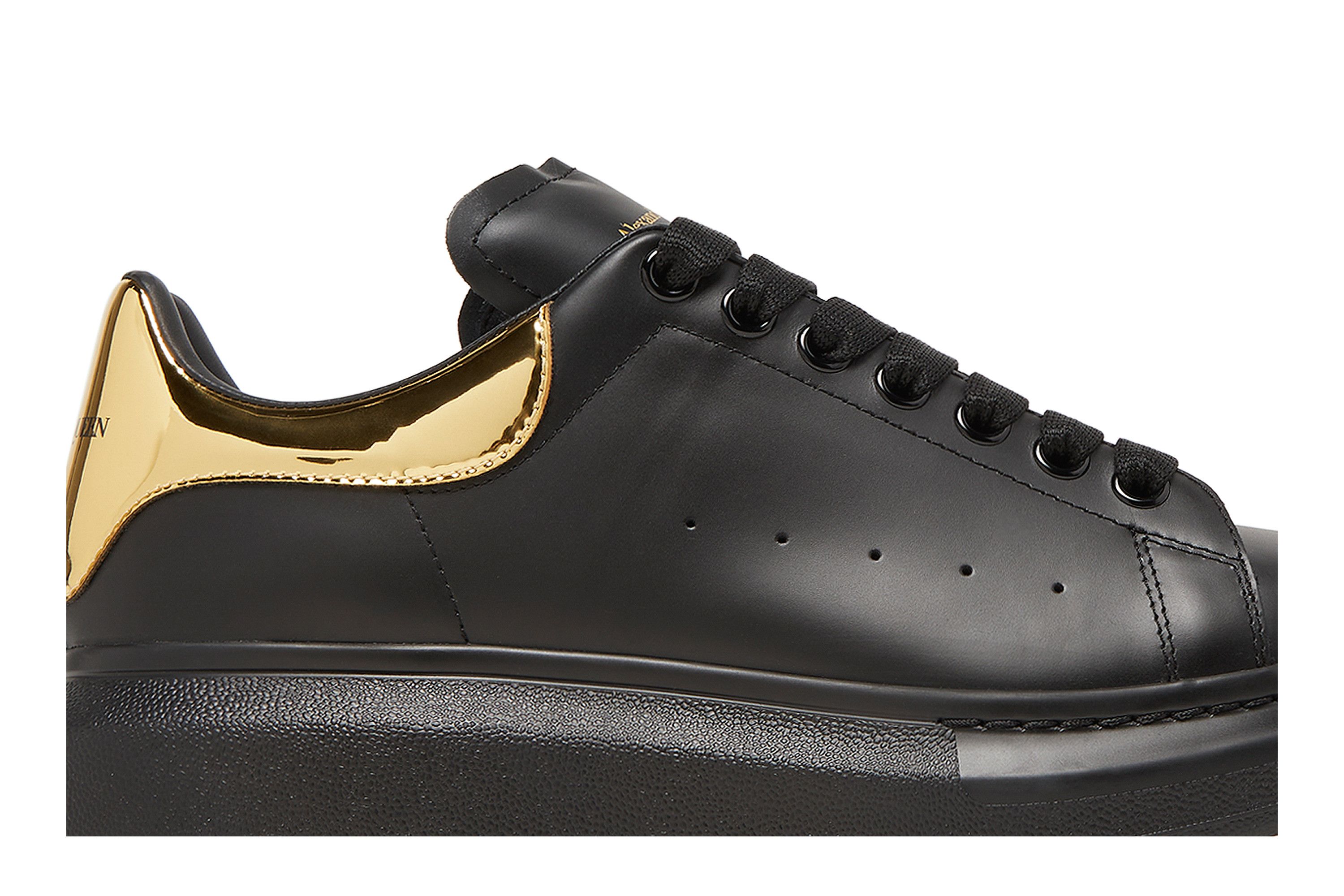 Alexander mcqueen shoes gold shop