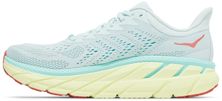 HOKA Wmns Clifton 7 Morning Mist Hot Coral