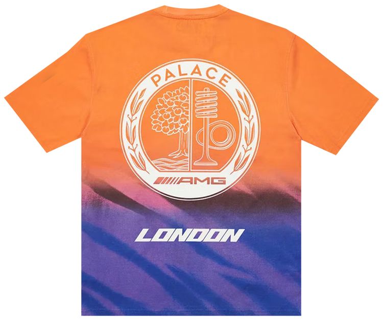 Palace x AMG 20 London T Shirt OrangePurple