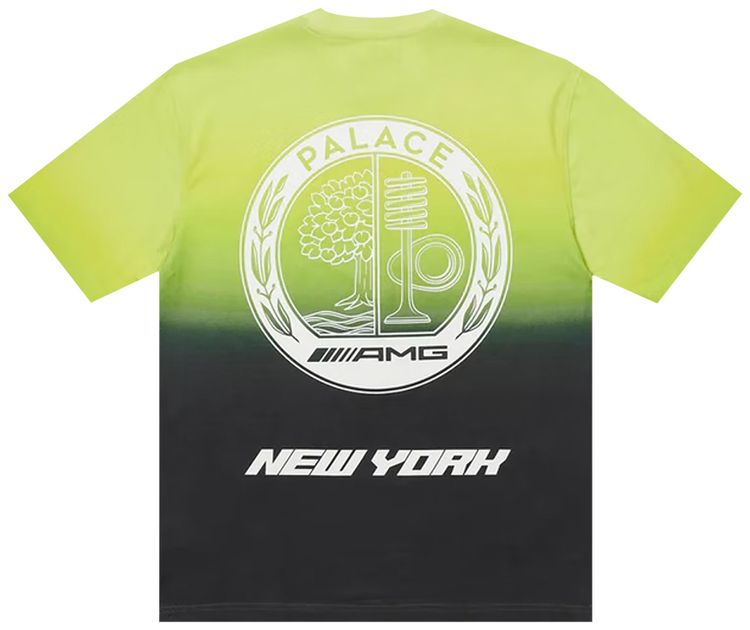 Palace x AMG 20 New York T Shirt BlackLime