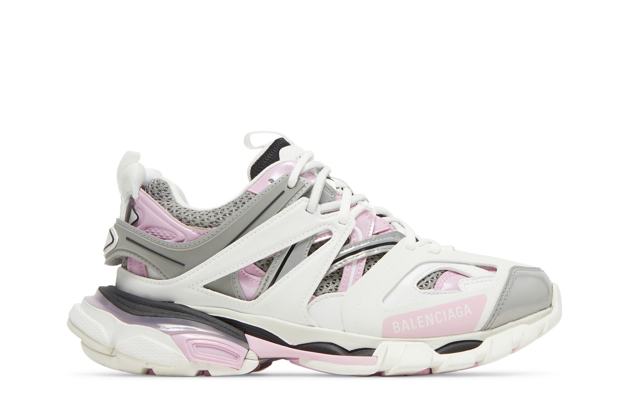 Pink balenciaga track top sneakers