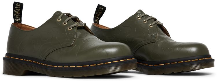 BAPE x Dr Martens 1461 Khaki Embossed Camo Friends  Family