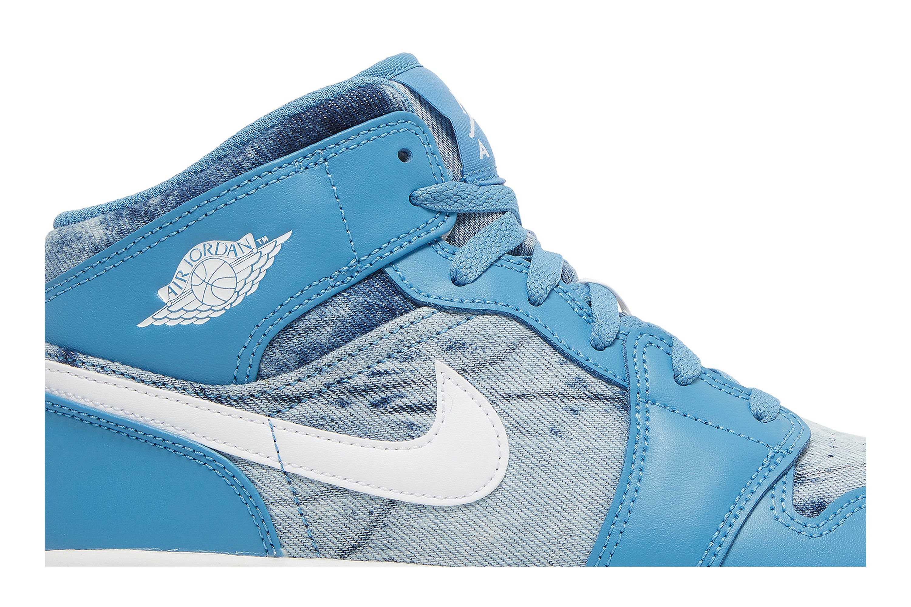 靴 Air Jordan 1 Mid Washed Denim 25cm GS Air Jordan 1 Mid GS 