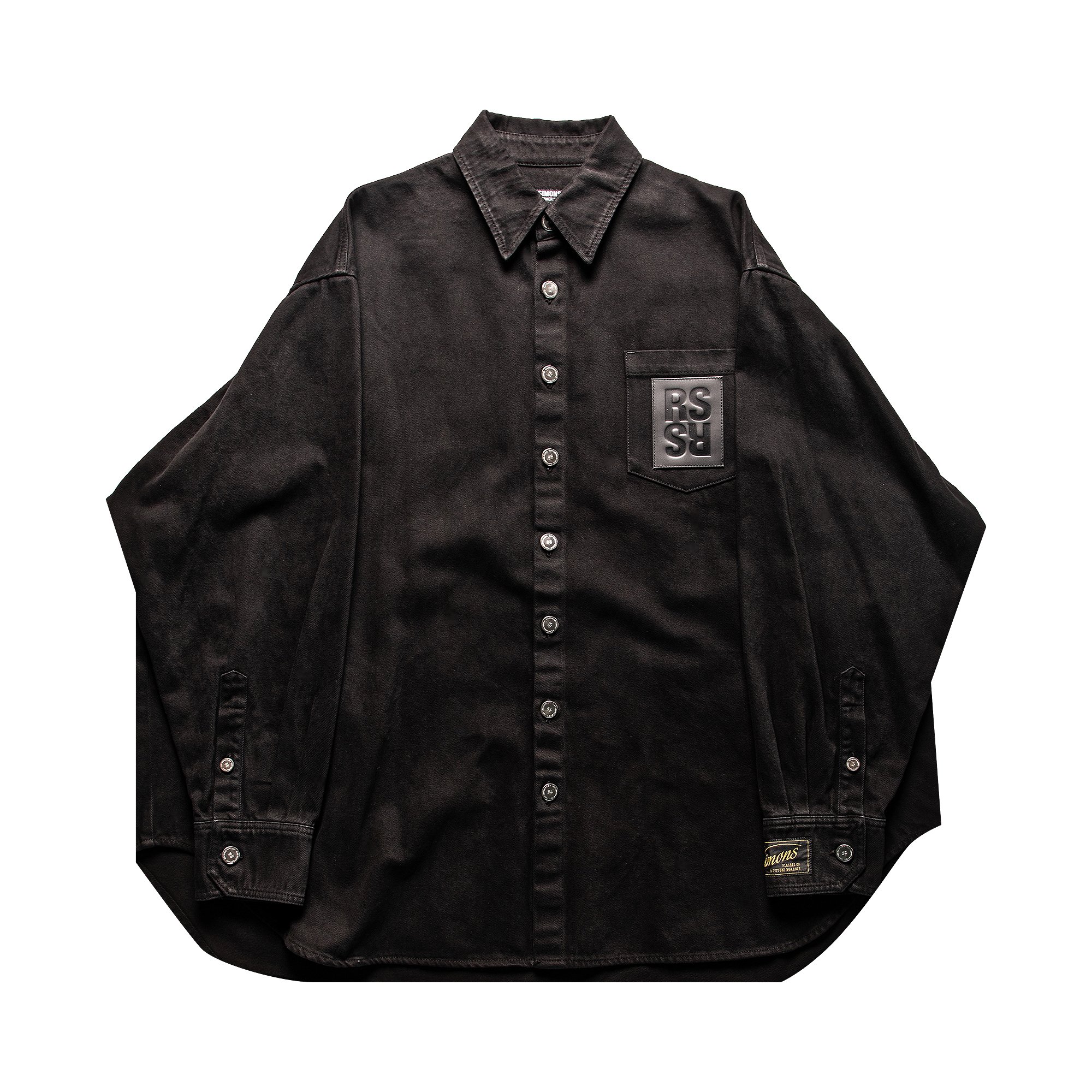 Buy Raf Simons RS Big Fit Denim Shirt 'Black' - 221 M243 10032