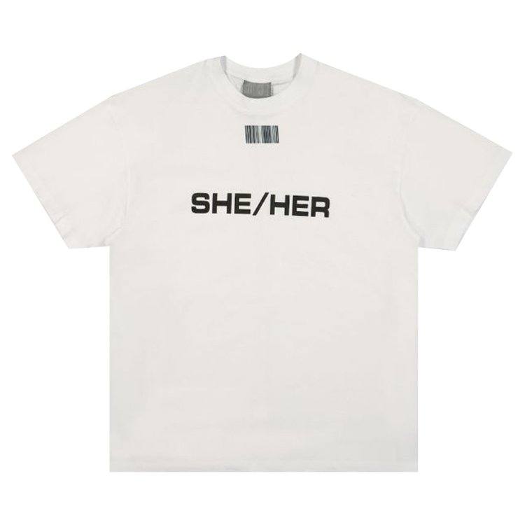 VTMNTS She/Her T-Shirt 'White'
