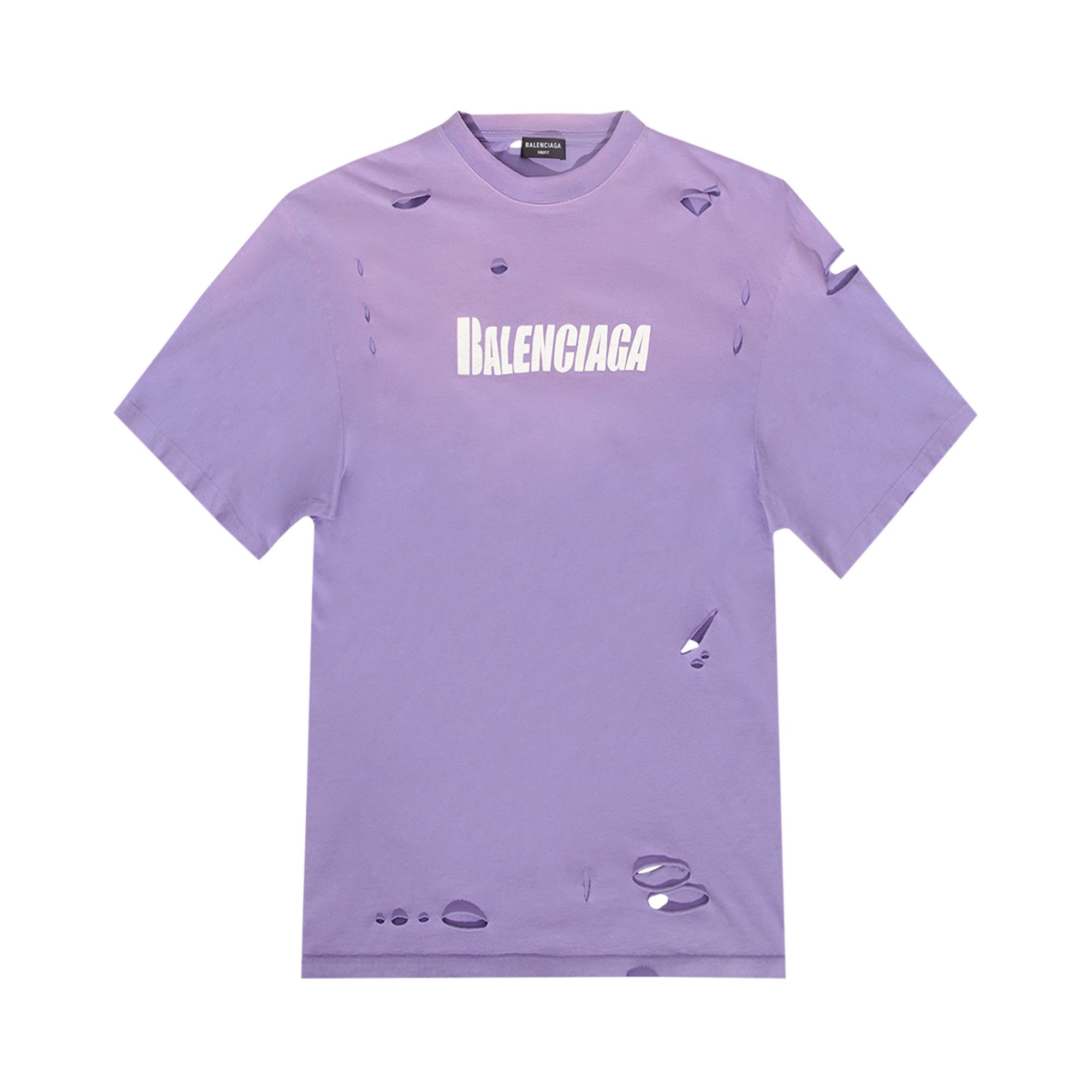 Buy Balenciaga Boxy T Shirt Purple White 651795 TKVB8 3078 GOAT CA