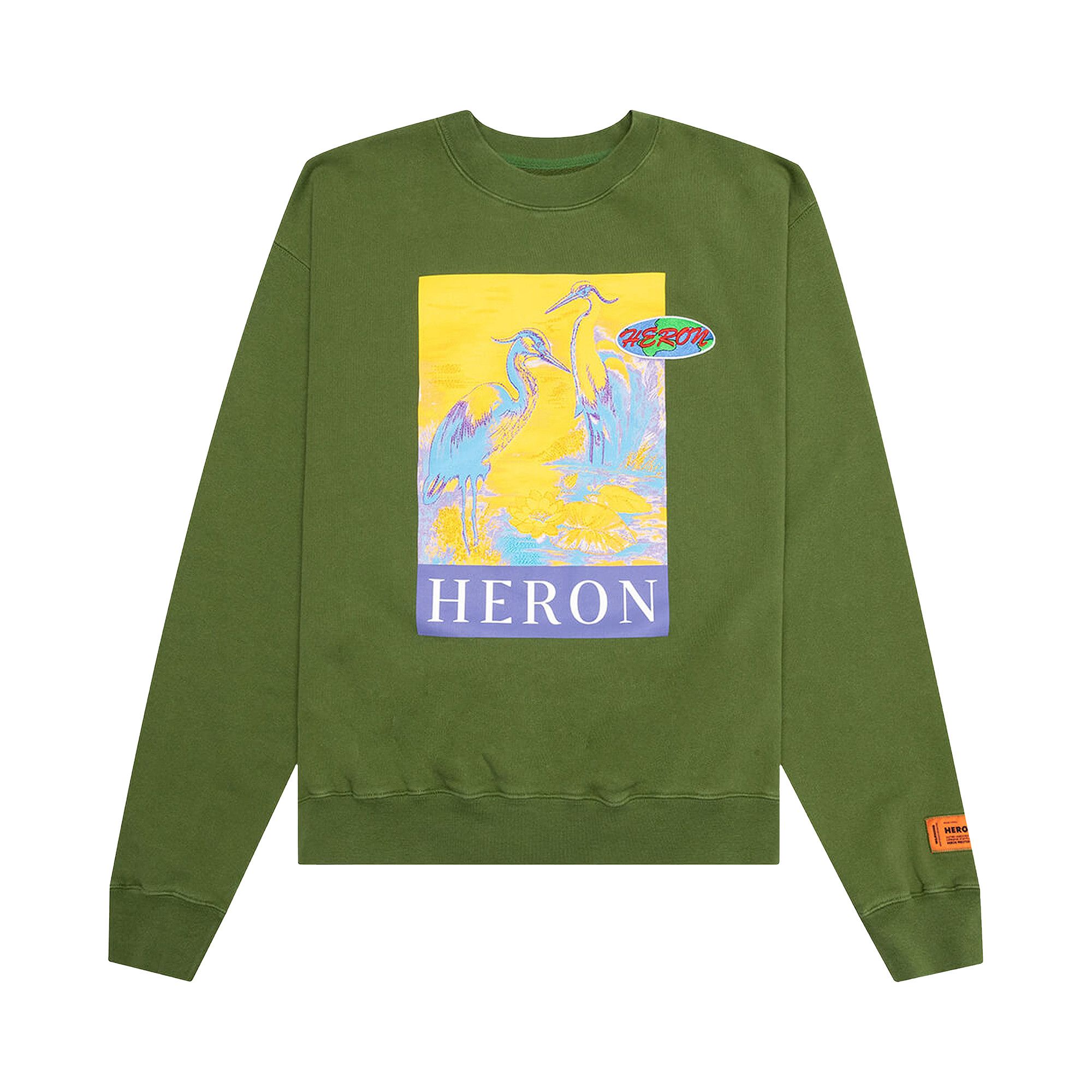 Heron preston yellow hoodie clearance