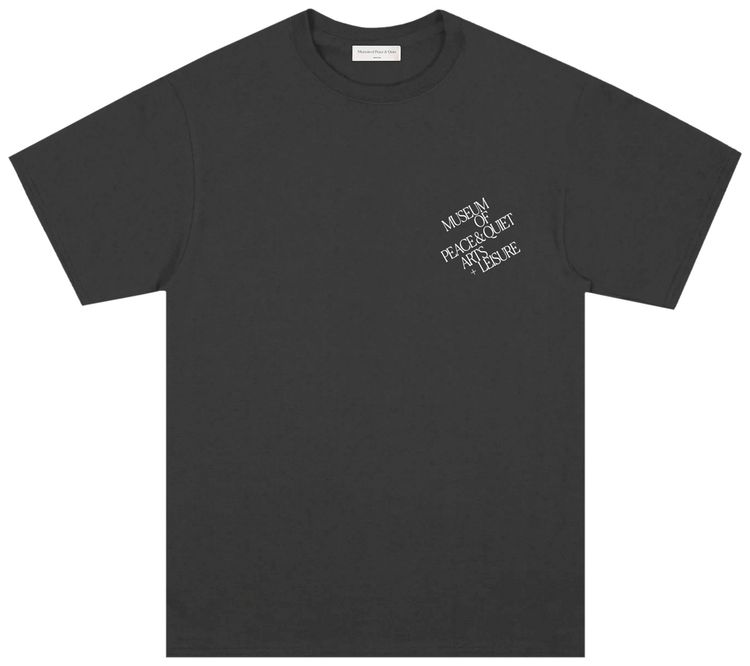 Museum of Peace  Quiet Arts  Leisure T Shirt Charcoal
