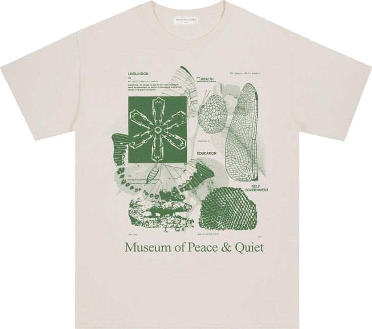 Museum of Peace & Quiet Fibonacci T-Shirt 'Cream'