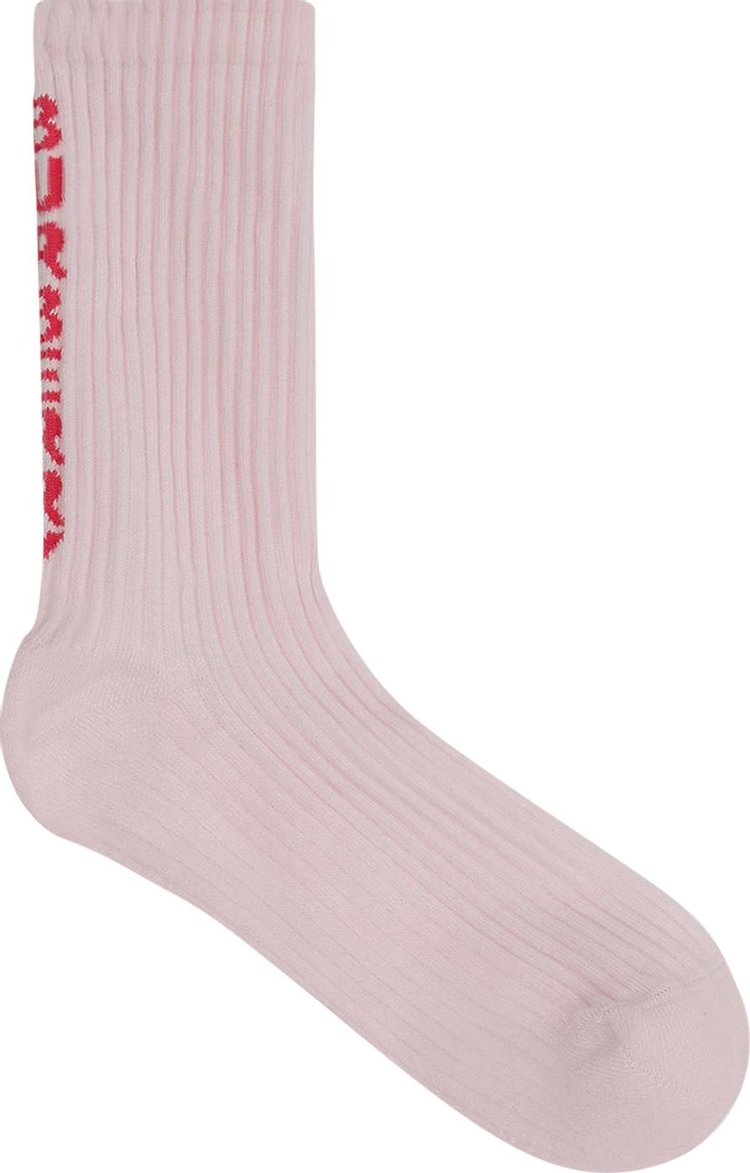 Burberry Logo Knit Socks 'Pale Candy Pink'