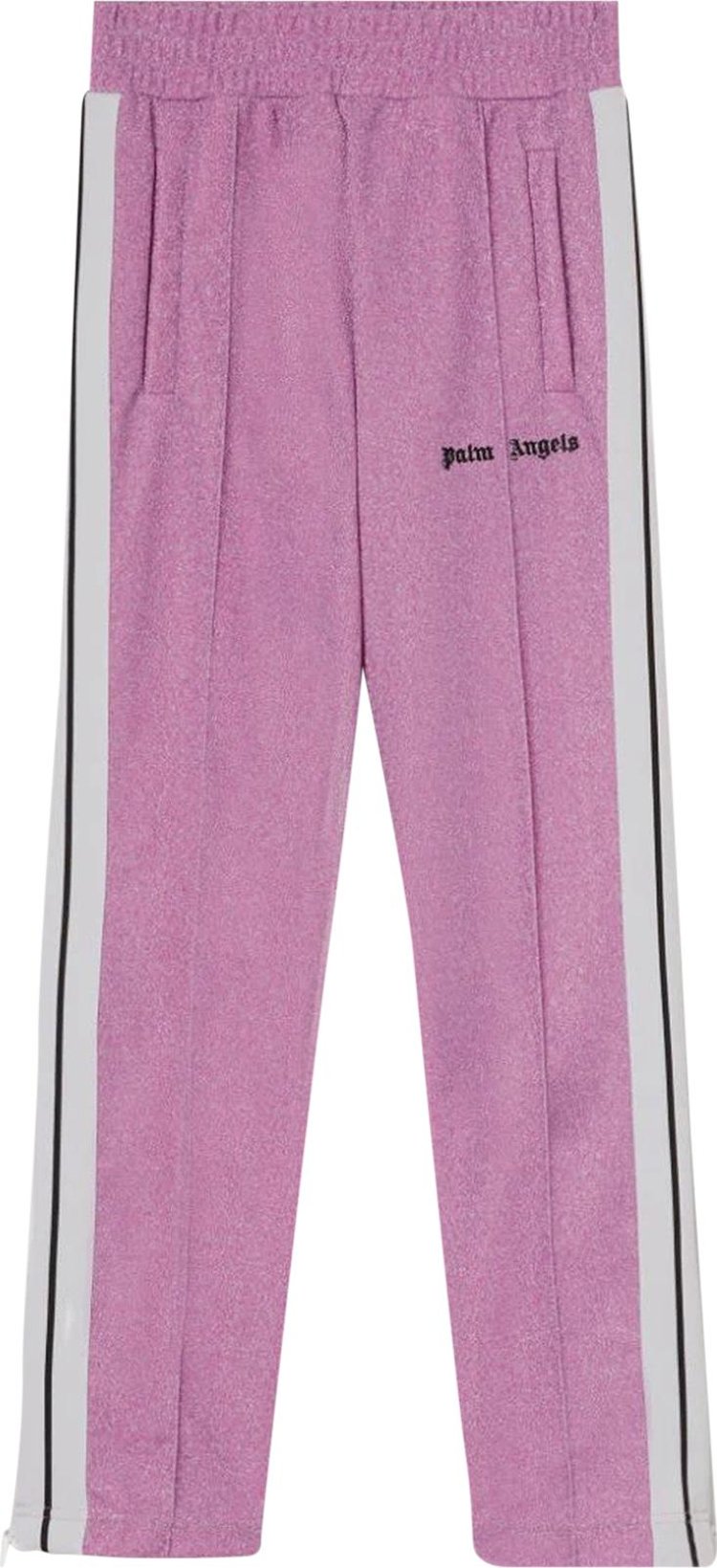 Palm Angels Glitter Pants 'Pink/White'