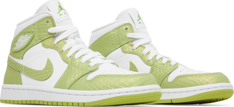 Wmns Air Jordan 1 Mid SE Green Python