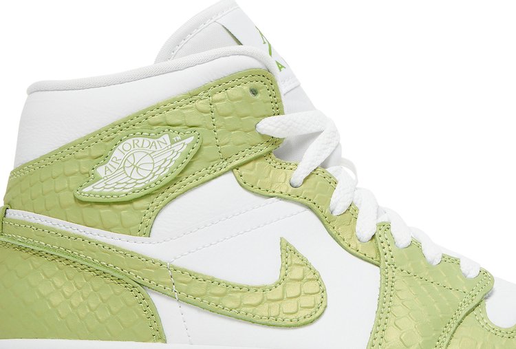 Wmns Air Jordan 1 Mid SE Green Python