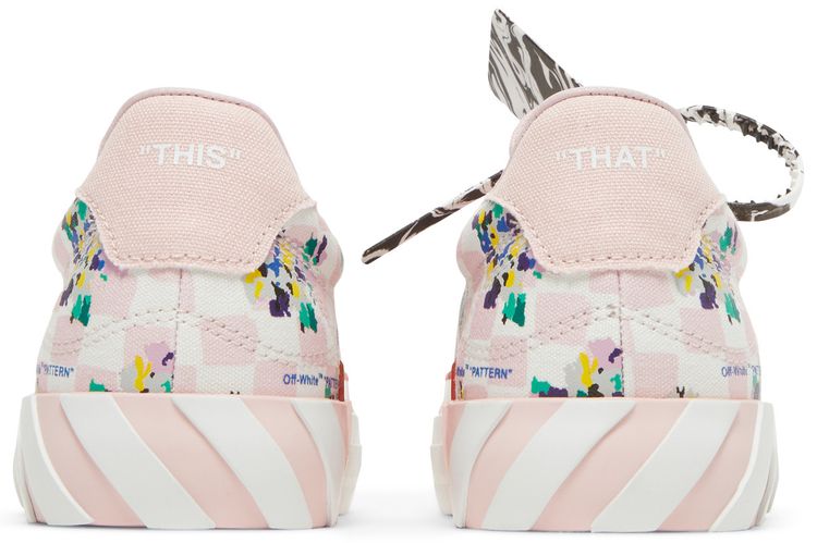 Off White Wmns Vulc Sneaker Pink Checkerboard Floral
