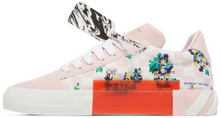 Off White Wmns Vulc Sneaker Pink Checkerboard Floral