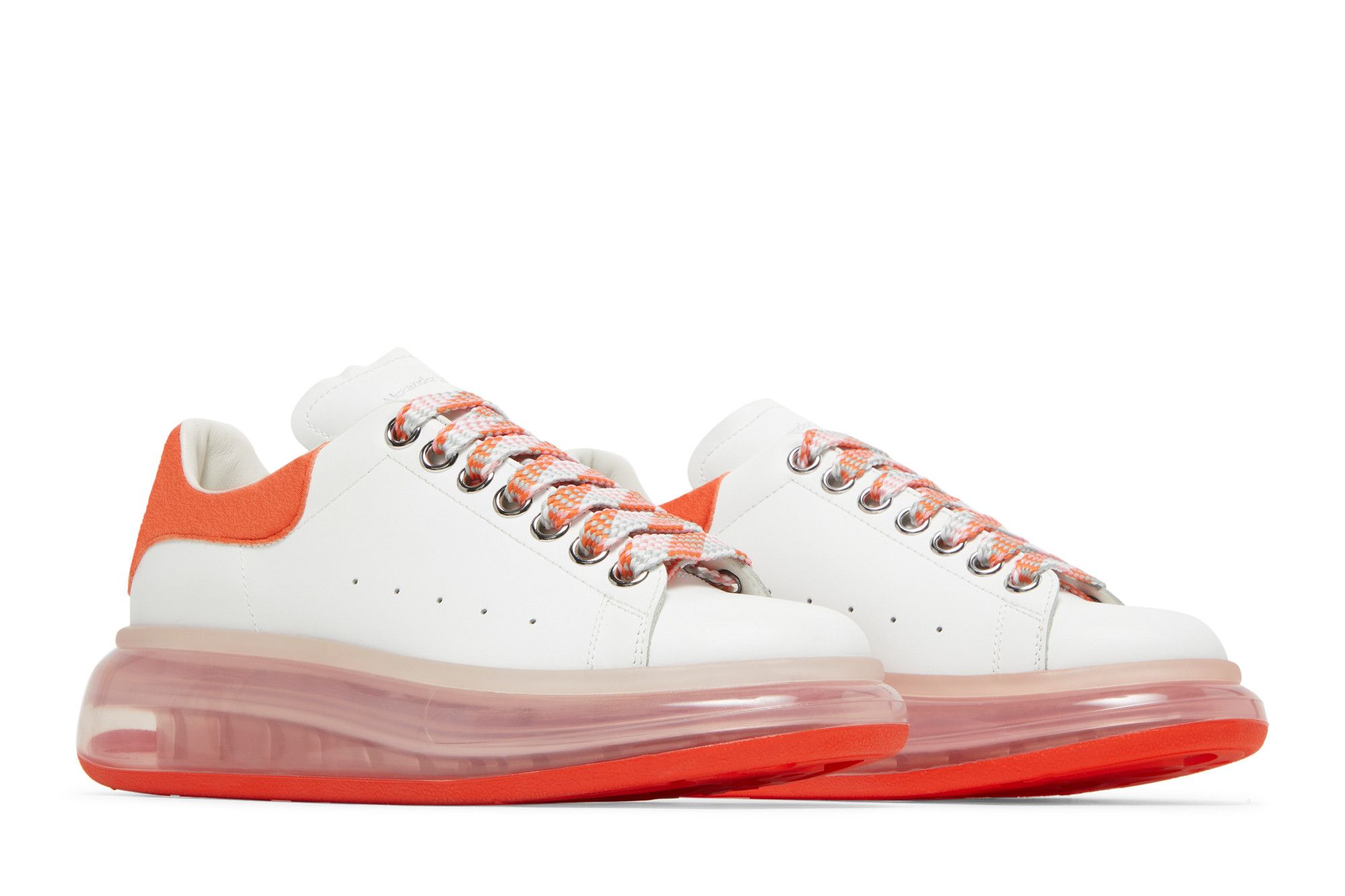 Orange alexander mcqueen sneakers best sale