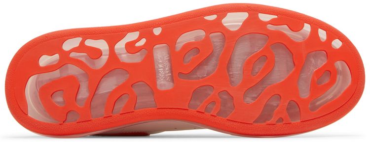 Alexander McQueen Wmns Oversized Sneaker Clear Sole   White Bright Orange