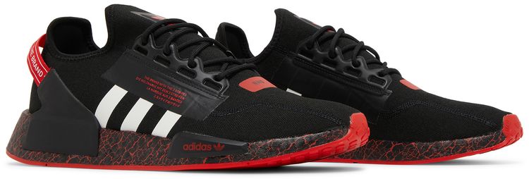 Adidas NMD R1 V2 Crackled Black Red