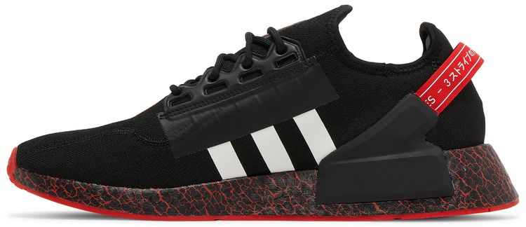 Adidas NMD R1 V2 Crackled Black Red
