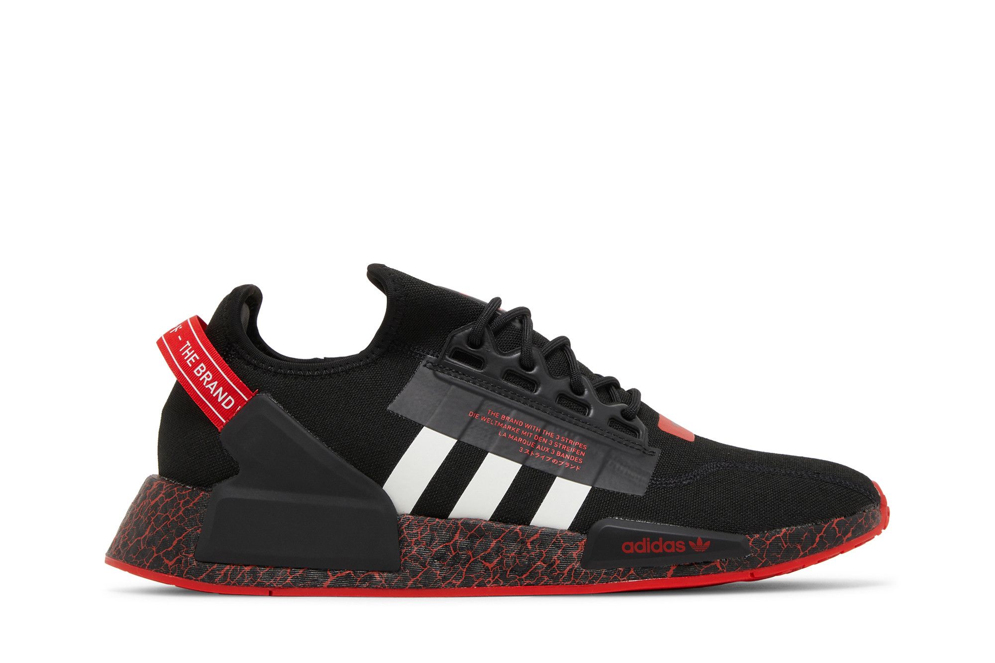 Adidas nmd sales black black red
