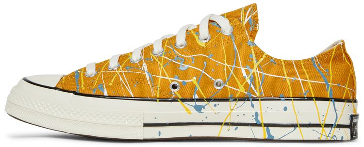 Converse Chuck 70 Low Paint Splatter   Sunflower Gold