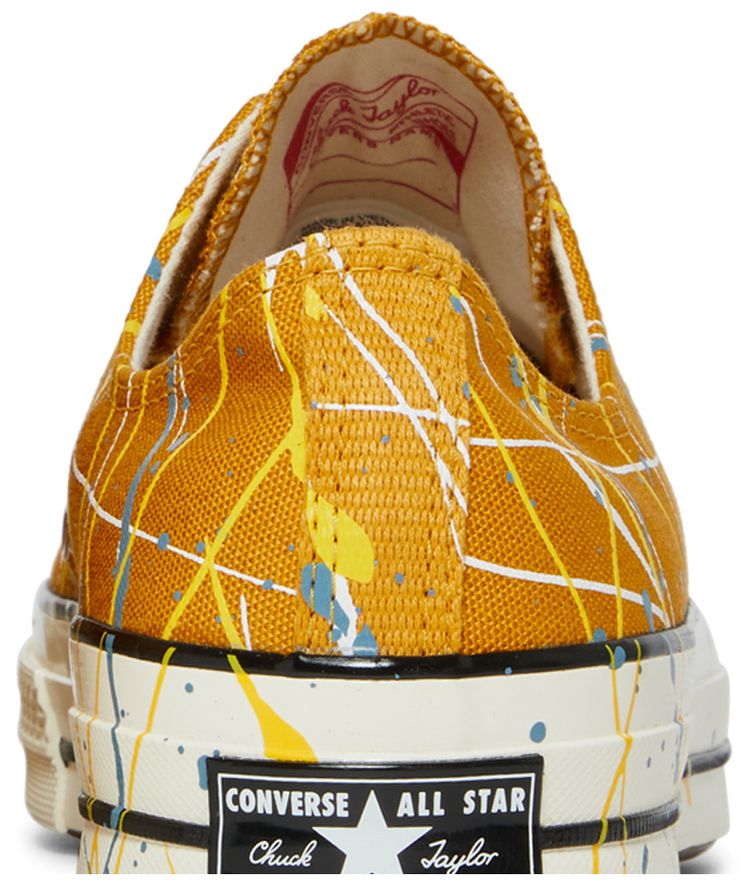 Converse Chuck 70 Low Paint Splatter   Sunflower Gold