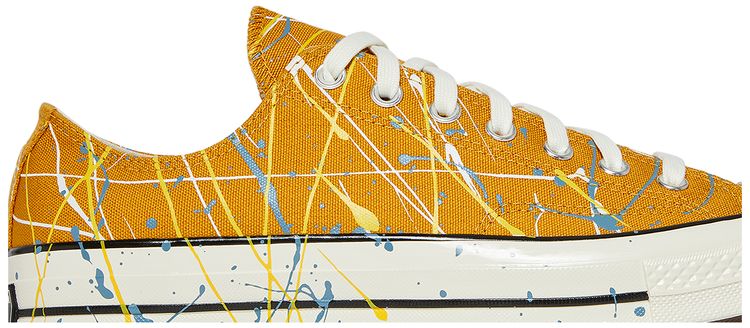 Converse Chuck 70 Low Paint Splatter   Sunflower Gold