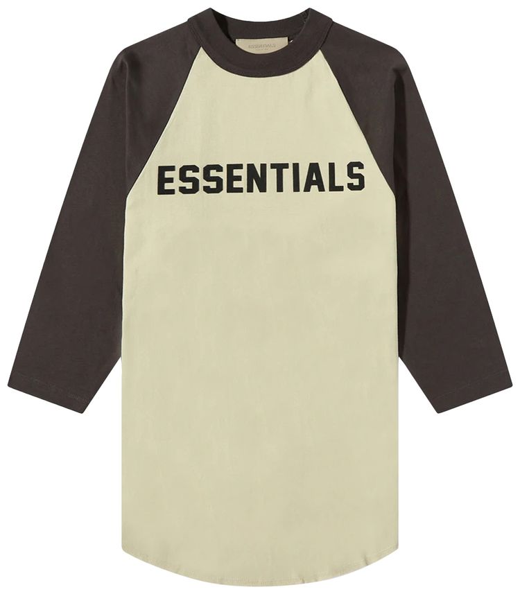 Fear of God Essentials Kids 34 Sleeve Baseball Tee Wheat