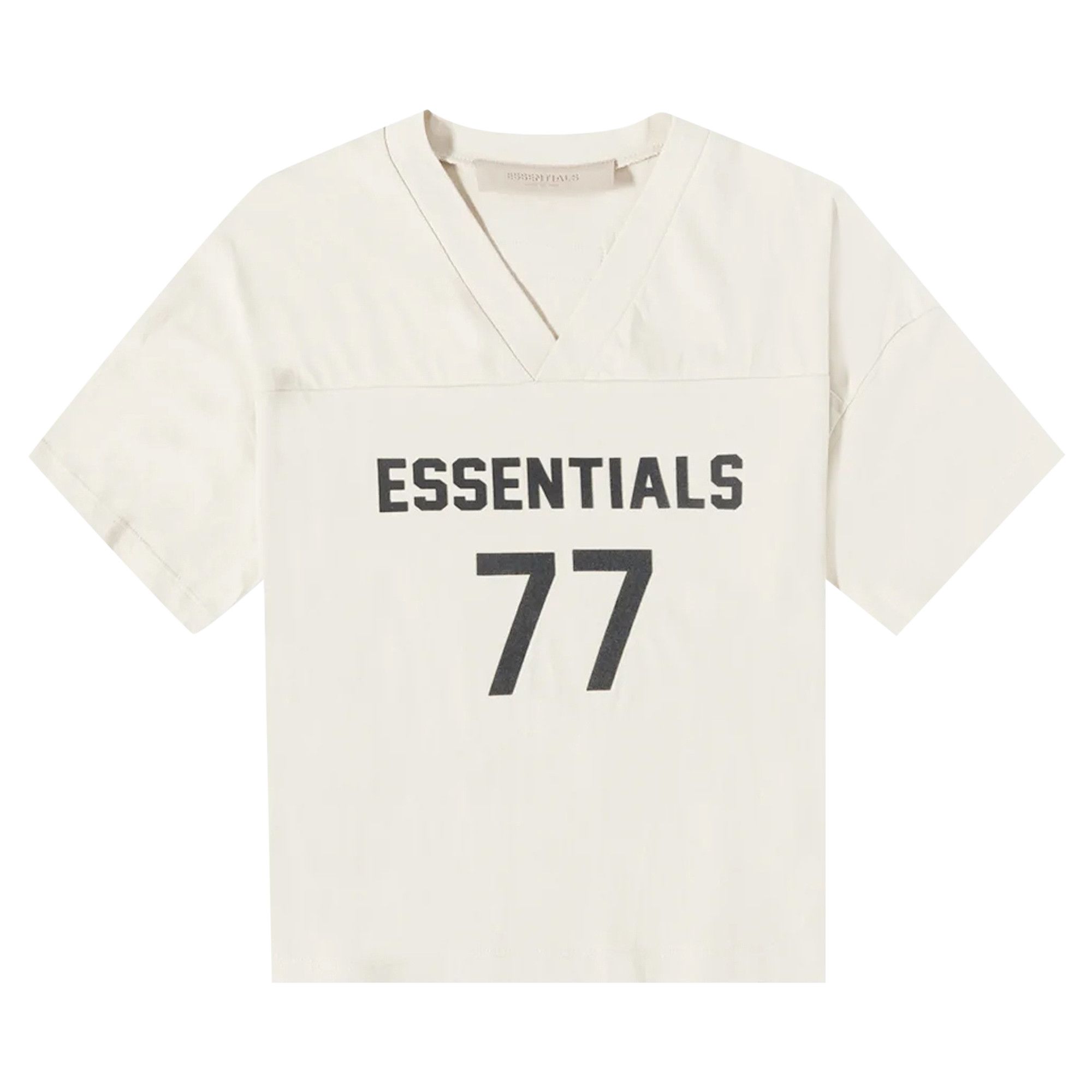 Size 6/7 Fear of God Essentials Kids Football Tee 'Wheat'