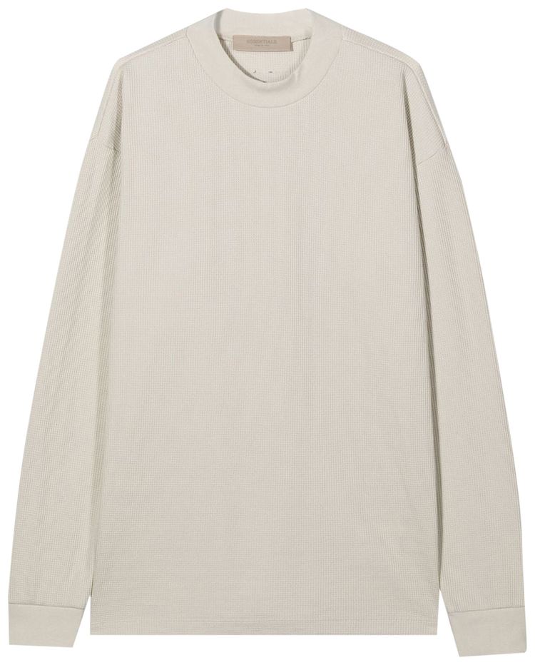 Fear of God Essentials Kids Mockneck Waffle Wheat