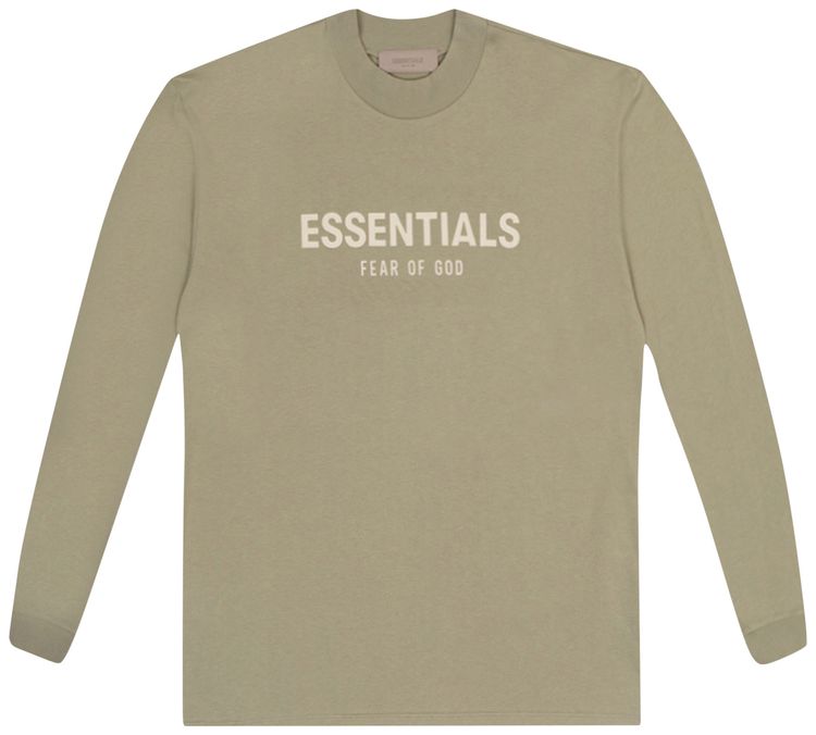 Fear of God Essentials Kids Long Sleeve Tee Seafoam