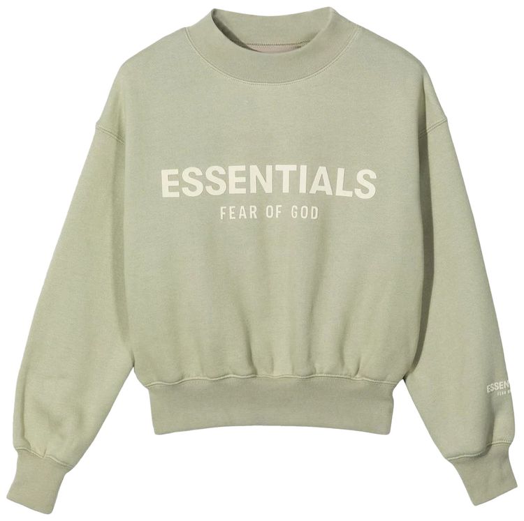 Fear of God Essentials Kids Crewneck Seafoam