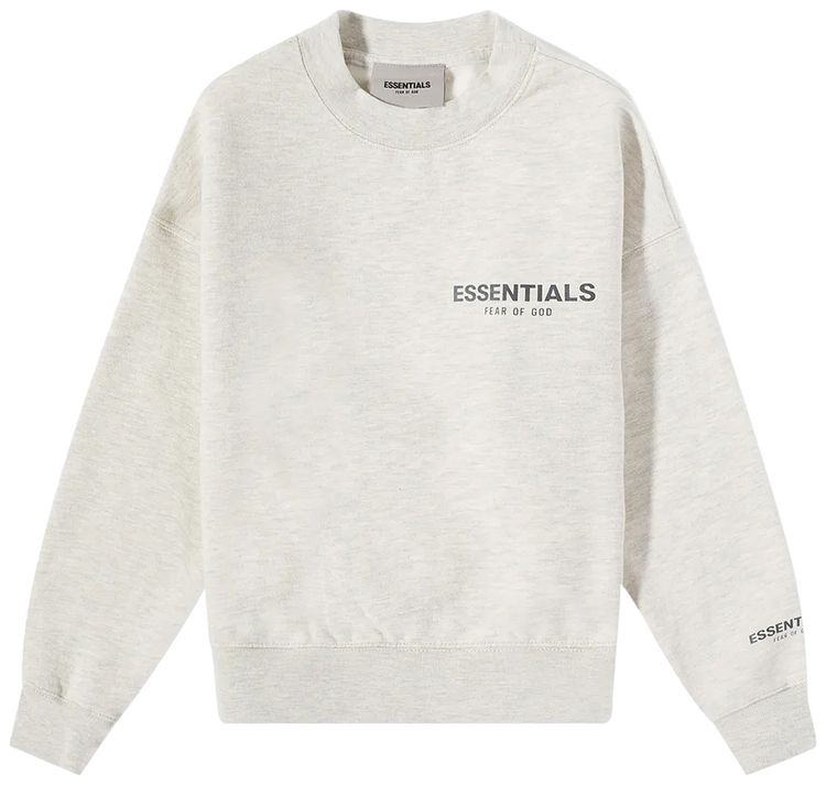 Fear of God Essentials Kids Pullover Crewneck Oatmeal