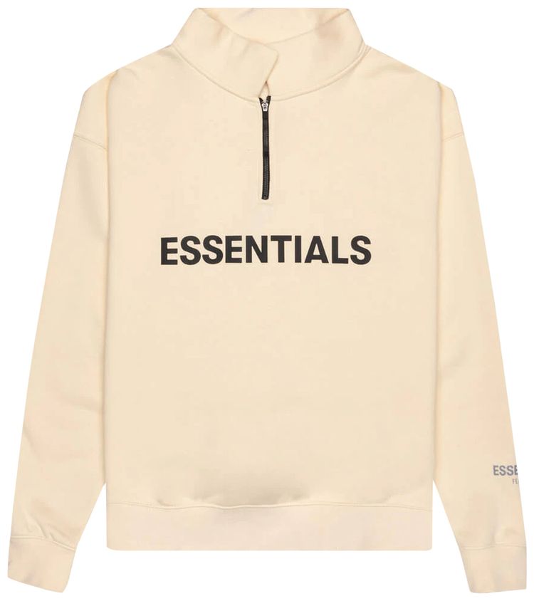 Fear of God Essentials Mockneck Half Zip Buttercream