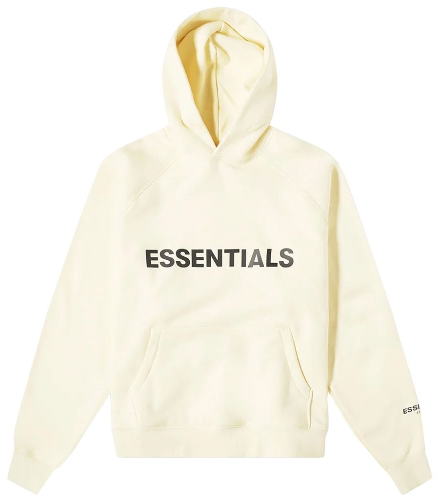 Fear of god essentials hoodie buttercream clearance