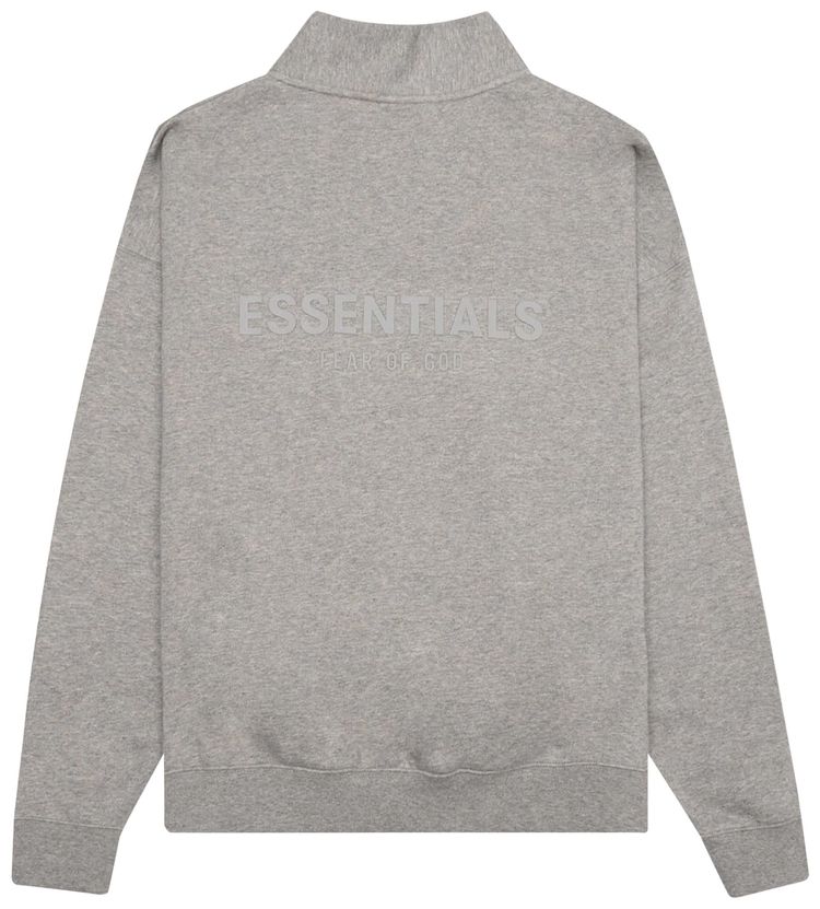 Fear of God Essentials Mockneck Half Zip Oatmeal