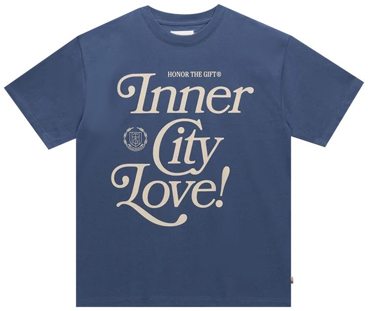Honor The Gift Inner City Love Short Sleeve Tee Long Beach Navy