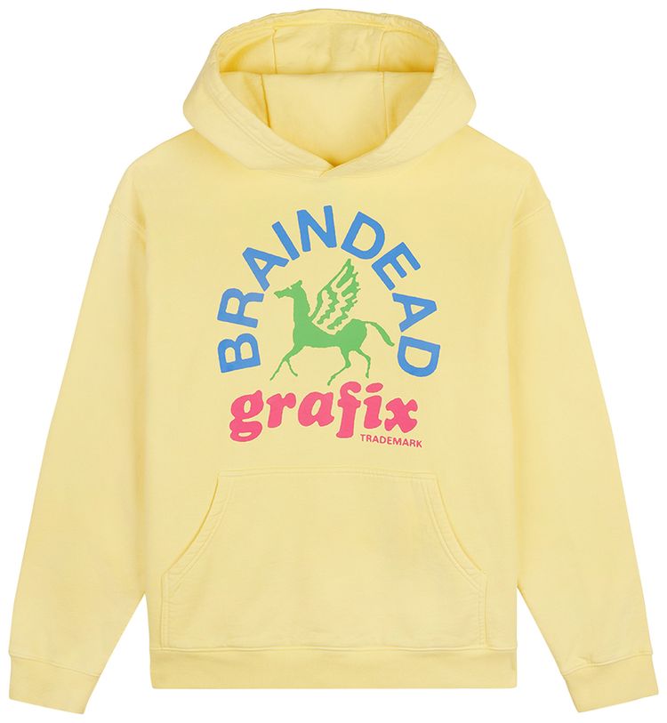 Brain Dead Grafix Hoodie Lemon