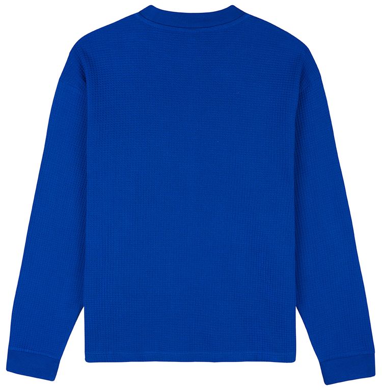 Brain Dead Core Mockneck Waffle Long Sleeve Blue