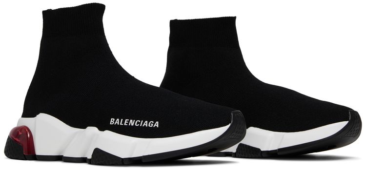 Balenciaga Wmns Speed Sneaker Clear Sole   Black Pink