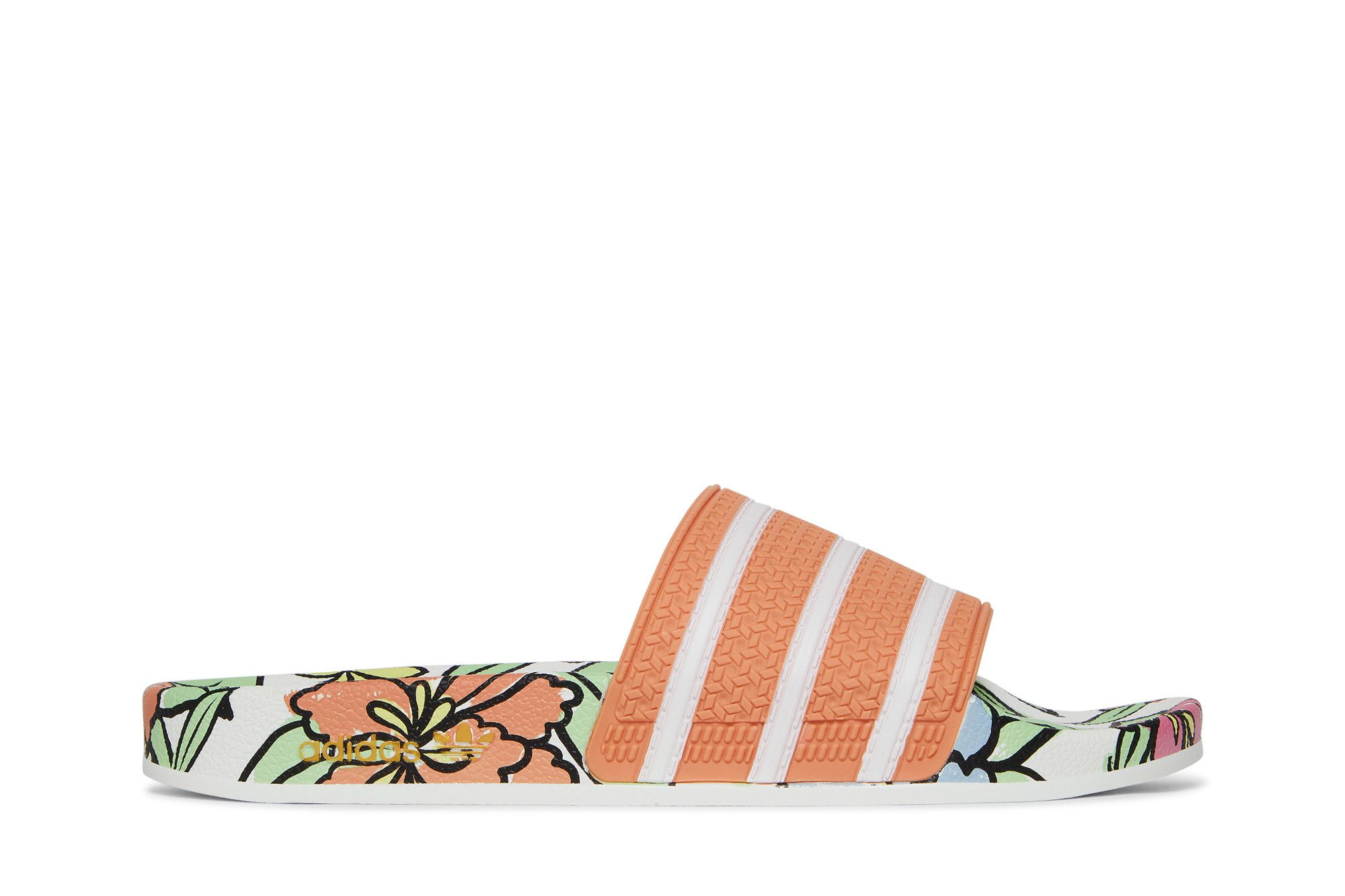Size 7.0 Wmns Adilette Slide Ambient Blush Floral