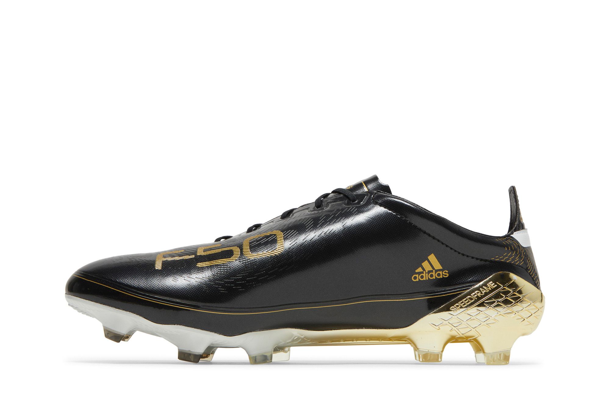 Achetez des Adidas Adizero F50 Ghosted FG 'Black Gold Metallic