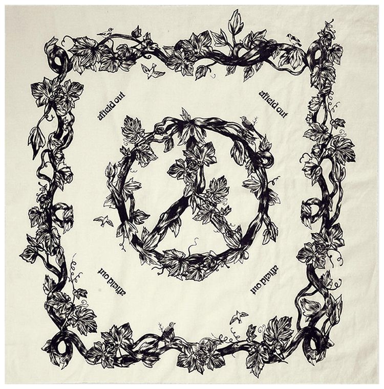 Afield Out Peace Tree Bandana Bone