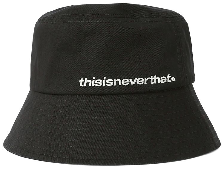 thisisneverthat Cotton Long Bill Bucket Hat Black