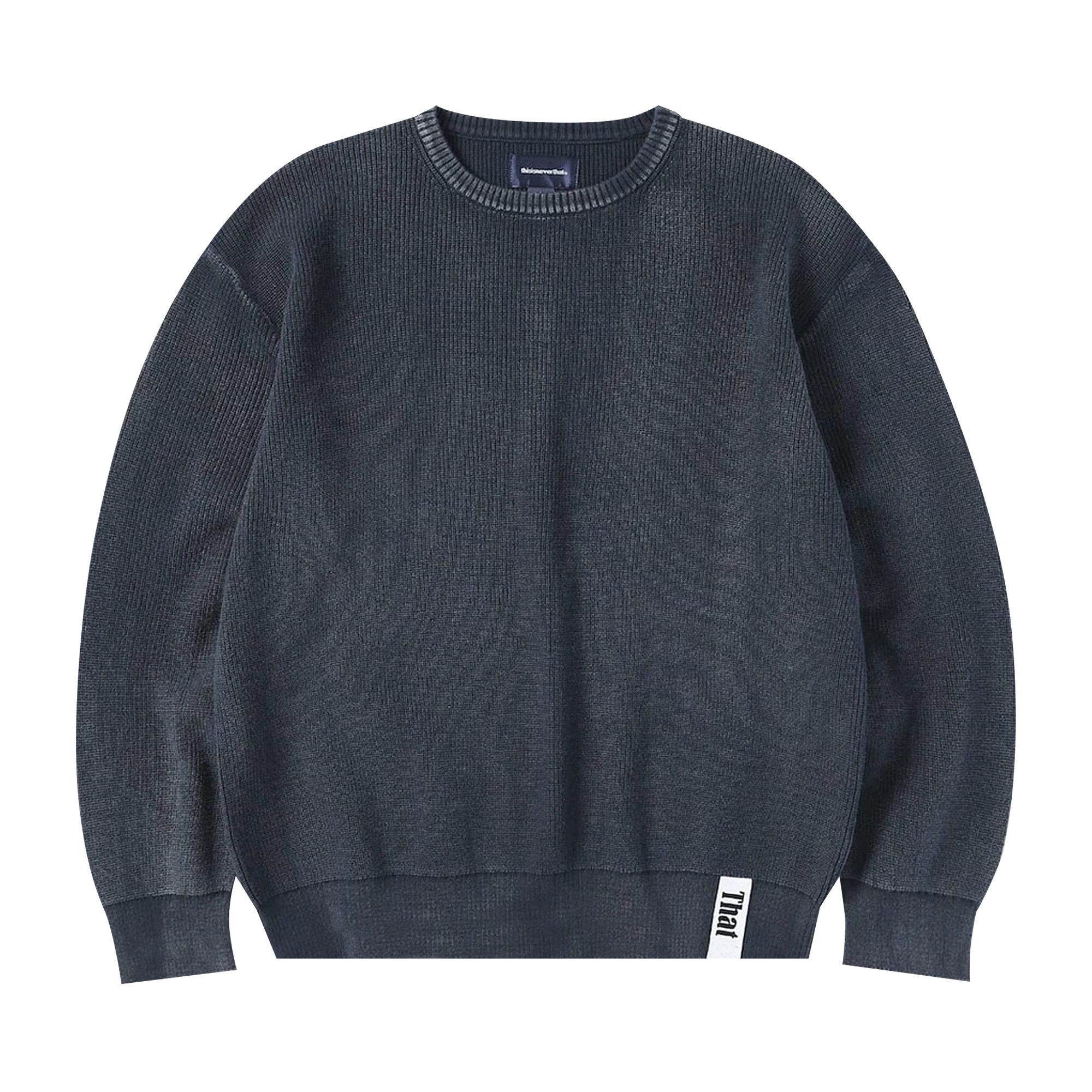 Buy thisisneverthat Acid Wash Knit Sweater 'Navy