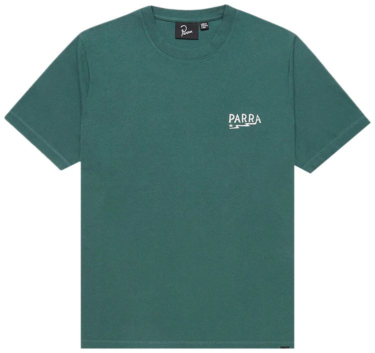 Parra Lightning Logo T Shirt Green