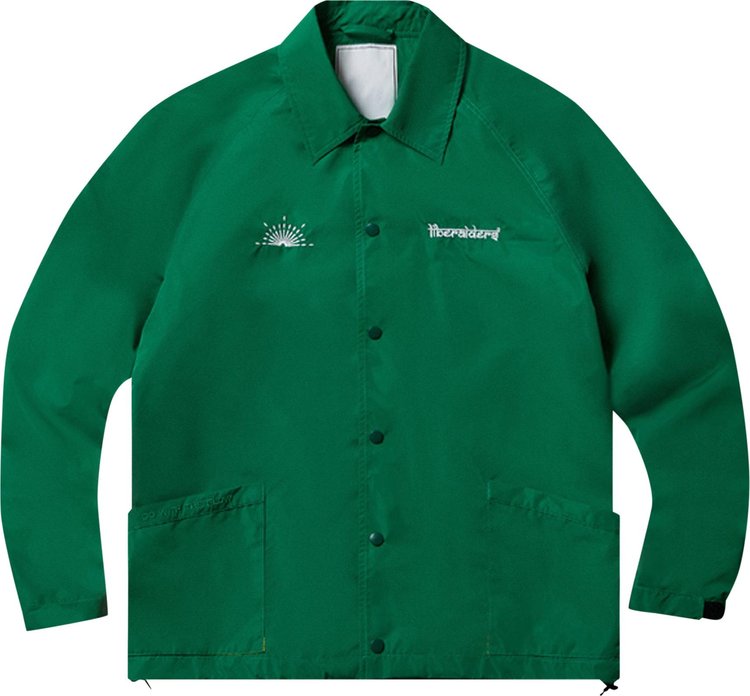 Liberaiders Logo Coach Jacket Green